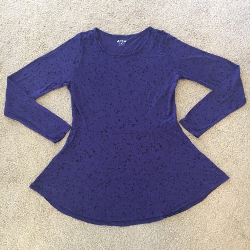 Apt. 9 Indigo Longsleeve Top